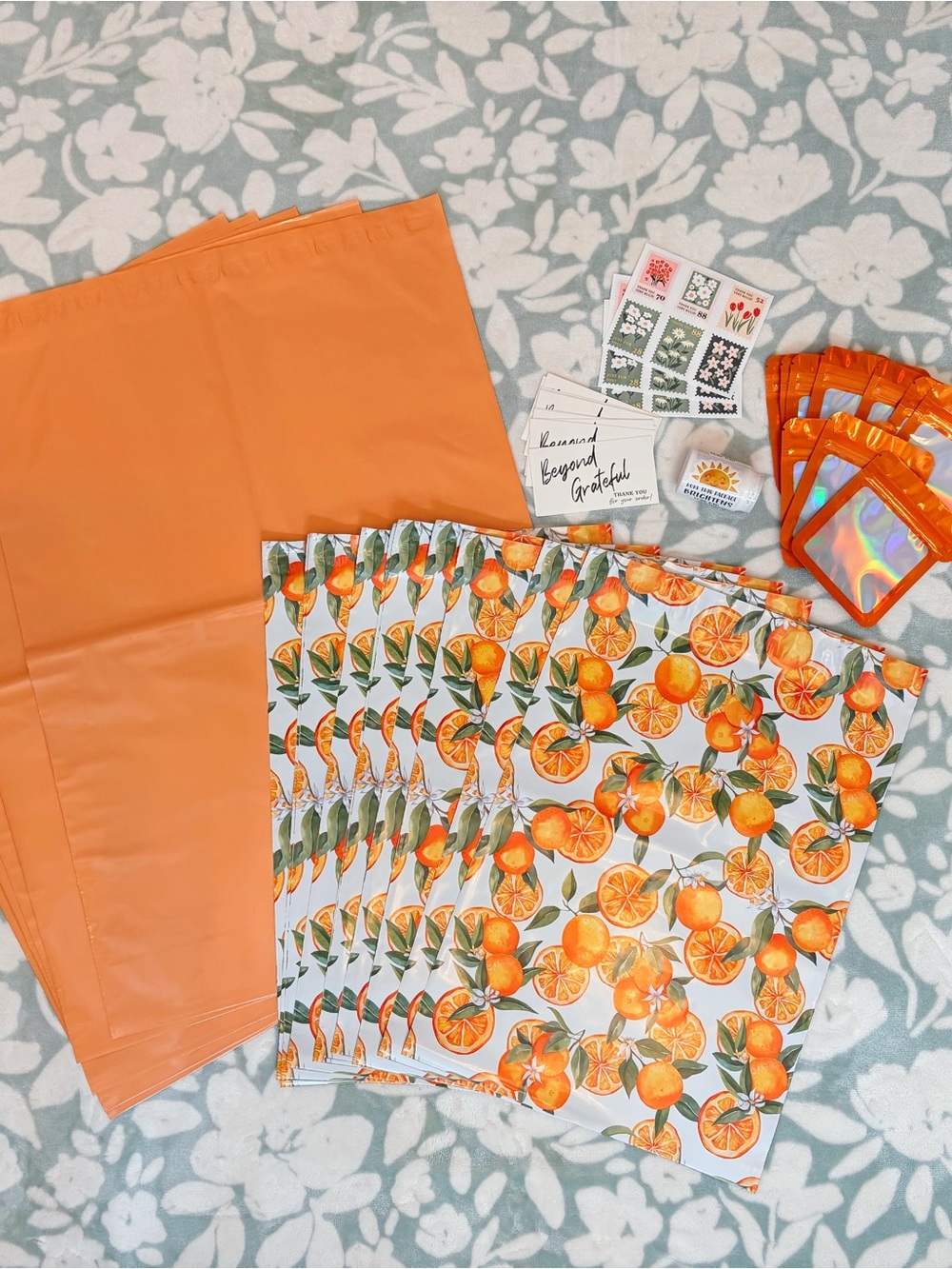 75+ Piece Summer Oranges Shipping Supply Bundle 🍊✨
